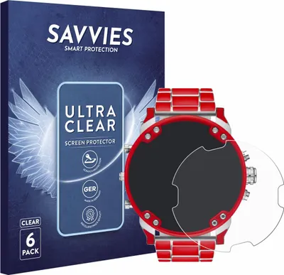 Produktbild von 6x Für Diesel DZ7480 Mr. Daddy 2.0 Schutzfolie Savvies Displayschutz Display Schutz Folie Klar Transparent