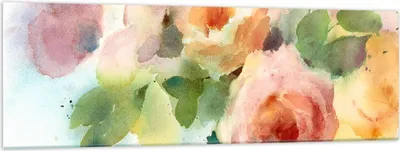 Produktbild von Bilder auf glas - Rose Blume Garten - 160x50cm - Glasbilder - Wandbilder - Kunstdruck - zum Aufhängen bereit - Wanddekoration aus Glas - Glas Bilder - Wandbild auf Glas - Einteilig - GAB160x50-3910