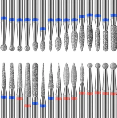 Produktbild von Polierfeile Nagelfräser Bits 30 Stück Professioneller Nagelfräser Aufsätze Aus,Nagelfräser Aufsätzeaus Entfernen Gel Acryl Nagelhaut,Maniküre
