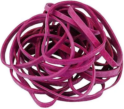 Produktbild von 1x ALCO Elastico Gummiringe Gummibänder rot, 150 x 4mm, 500 Stk., 1000 gr.