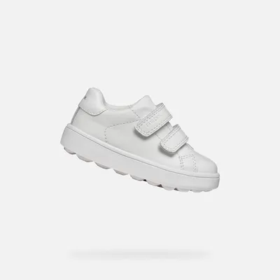 Produktbild von Geox Weiße Minicub-Sneaker für Jungen 26