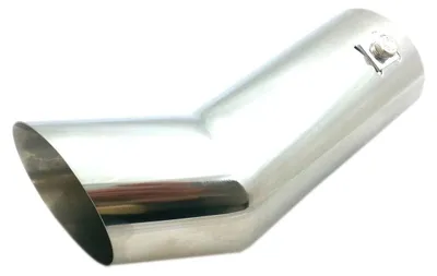 Image de Embout d'échappement universel chromé, raccord Ø 63 mm