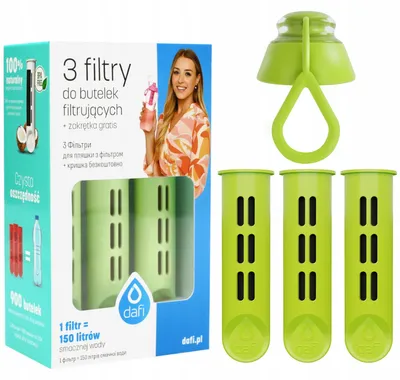 Produktbild von Dafi Soft & Solid Kohlefiltereinsatz 3 Stück Grün