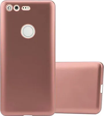 Produktbild von Cadorabo Schutzhülle für Google PIXEL Hülle in Rosa Handyhülle TPU Silikon Etui Cover Case