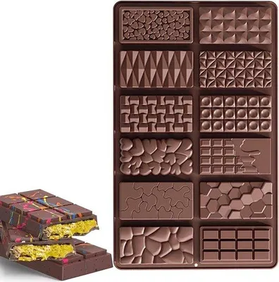 Produktbild von Silikon Chocoladeformen, Formen Chocoladenesten und Chocoladenbällchen