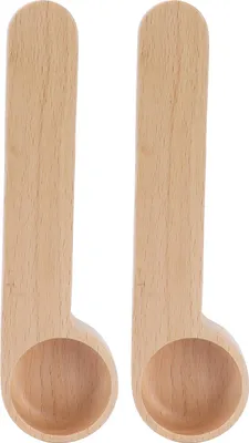 Obrázok produktu pre 2PCS 2in 1 Drevený kávový klip Scoop Potraviny Snack Tesnenie klipu Čaj Káva Bean Meracia lyžica