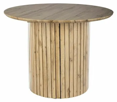 Image de Table à manger "Socrates" - Beige chêne - D 100 cm