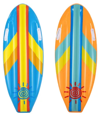 Immagine prodotto di Bestway 42046 Materasso gonfiabile Surfboard 114 x 46 cm per bambini, blu/rosa