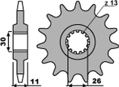 Zdjęcie produktu dla Przednia Zębatka 579 18 18Nc Do Yamaha Fz1 '01-'15, Yzf-R1 '98-'14, Xjr 1200/1300 '95-'17, Fj 1100/1200 '84-'96 (Jtf579.18) (Ła