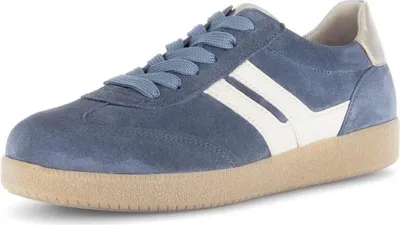 Image de Gabor Fashion Baskets femme Jeans-Bleu-Blanc, Couleur:bleu, UK Taille:7½