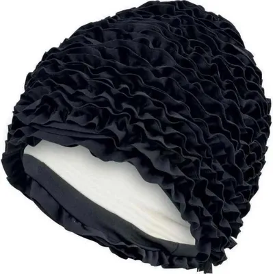 Produktbild von Fashy Frill Badekappe Schwarz Schwarz One Size