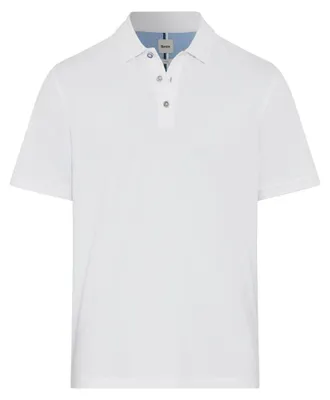 Productafbeelding van BRAX heren polohemd, model Pete, van ademend pique-katoen met een hoog elastisch aandeel, basic design