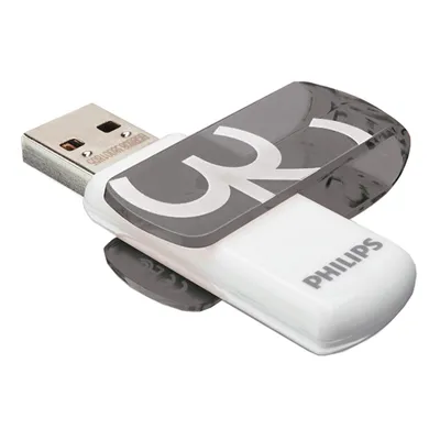 Produktbild von Philips USB-Stick 32GB Vivid, USB 2.0, Farbe: Grau
