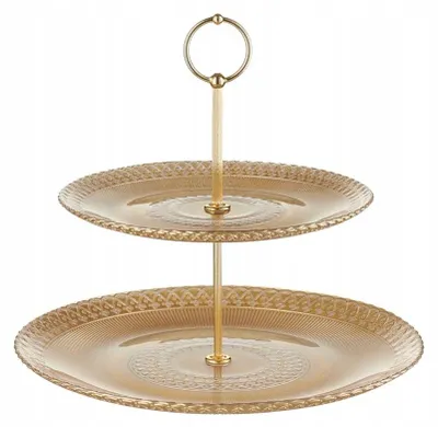 Produktbild von Villa Italia Katre Kuchenetageren 2-stufig 28 cm Gold