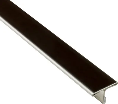 Produktbild von T-Profil Edelstahl Schiene Übergangsprofil V2A L250cm 15mm glänzend