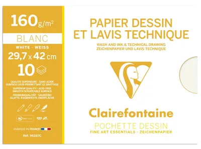 Image de Clairefontaine Dessin technique 160g A3 10feuilles