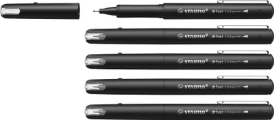Immagine prodotto di STABILO Fineliner Premium - dr!ver - confezione da 5 - blu