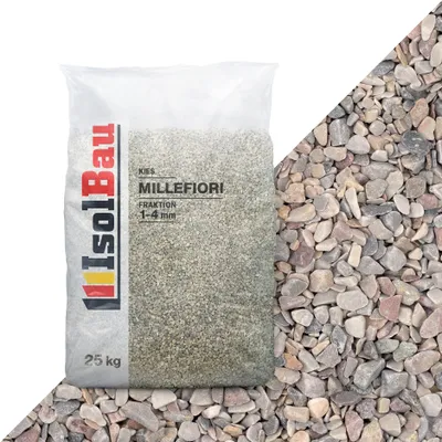 Produktbild von Isolbau - Zierkies 25 kg - Marmorkies 1-4 mm - Deko-Steine für Garten, Steinteppich, Aquariumkies, Ziersplitt Natursteine Gartenkies Wegkies Teichkies für Innen und Außen - Millefiori