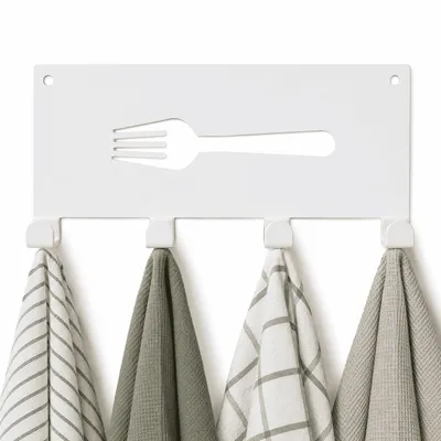 Produktbild von Handtuchhaken Küche Wandhaken Haken Hakenleiste Küchenutensilien Wand Halterung