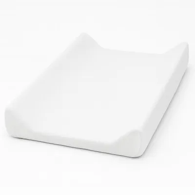 Produktbild von DOLCE SONNO Wickelauflagenbezug aus Jersey in 50x70 cm – Elastisch, Weich, Sanft zur Babyhaut, 100% Baumwolle, Weiß