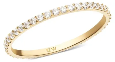 Produktbild von Funkelnder vergoldeter Ring mit kubischem Zirkonia Mirelle DW0040157 - Umfang: 54 mm