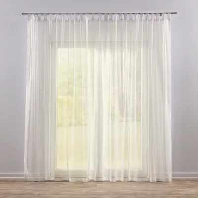 Produktbild von Dekoria Gardine mit Schlaufen, ecru, 100 x 100 cm
