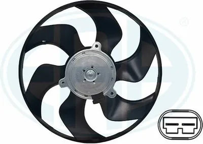 Produktbild von ERA 352130 Lüfter Motorkühlung Kühlerlüfter für RENAULT Clio III Schrägheck (BR0/1, CR0/1) Wasserkühler Ø341mm