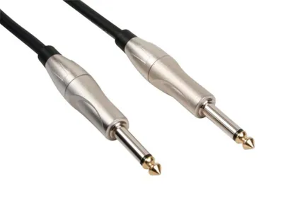 Produktbild von HQ-Power Gitarrenkabel, 2 x Klinke 6,35 mm, männlich, 5 m, ideal für Schallübertragung