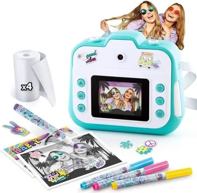 Zdjęcie produktu dla Aparat Fotograficzny Instant 3 w 1 CANAL TOYS CLK 001, Niebieski, Druk Termiczny, Dla Dzieci od 8 Lat, Ponad 250 Zdjęć