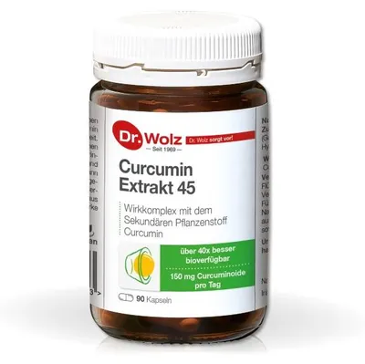 Produktbild von Curcumin Extrakt 45 Dr.Wolz Kapseln 90 St
