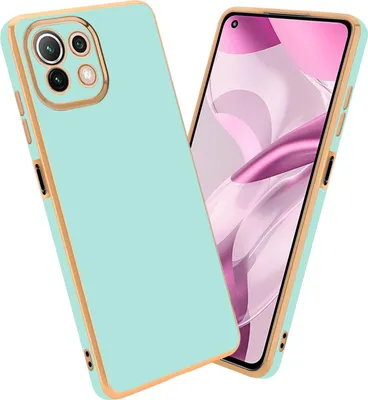 Produktbild von Cadorabo Schutzhülle für Xiaomi Mi 11 LITE (4G / 5G) / 11 LITE NE Hülle in Grün Handyhülle TPU Silikon Kameraschutz Etui