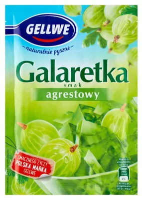 Zdjęcie produktu dla Galaretka agrestowa w proszku Gellwe 75 g