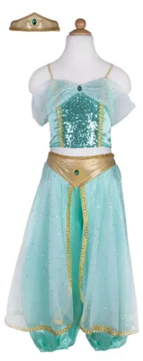 Productafbeelding van Jasmine Prinsessen Set – Oosterse prinsessenkostuum voor kinderen, maat 3-4 jaar