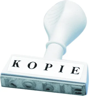 Produktbild von Textstempel aus Kunststoff -Kopie- Packung mit 6 Stück