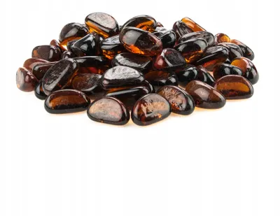 Produktbild von Aquarium Deko Steine braun, Glas Otoczak 500 g, 1-3 cm, 50-70 Stück, dekorative Steine für Aquarium, Terrarium, Garten und Mosaik