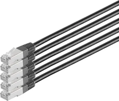 Obrázek produktu pro S/CONN cat.6 S/FTP 1 m, 1 m, Cat6, S/FTP (S-STP), RJ-45, RJ-45, Černá