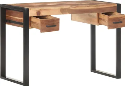 Produktbild von vidaXL Schreibtisch 110x50x76 cm Massivholz
