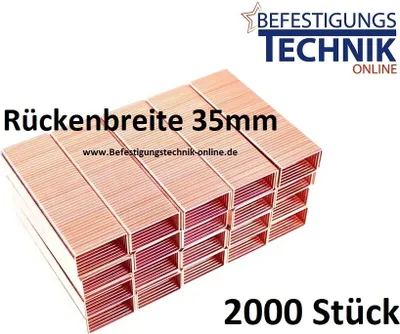 Image de Agrafes 35×15mm pour carton Agrafeuse à fermeture Bostitch Batterie DSA-3519-E KL-07
