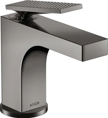 Produktbild von Einhebel-Waschtischmischer AXOR CITTERIO 90 m ZAG HGri Rautenschliff pol. bl chrome Hebelgriff, Rautenschliff polished black chrome