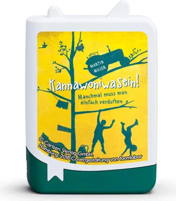 A product image of a book Tonie with a colorful illustration on the front.