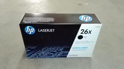 Produktbild von HP Original 26X Schwarz LaserJet Tonerkartusche mit hoher Reichweite, 9000 Seiten, Schwarz, 1 Stück(e)