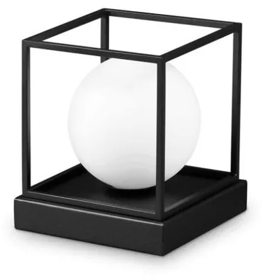 Produktbild von Zeitgenössische Tischlampe Lingotto Metall Schwarz 1 Licht G9 28W 3000K Ip20