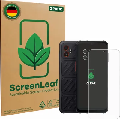 Produktbild von 2x ScreenLeaf Schutzfolie für Samsung Galaxy XCover 7 Pro (Display+Kamera) nachhaltiger Displayschutz Display Schutz Folie Klar Transparent