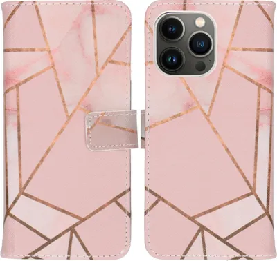 Produktbild von imoshion Design TPU Klapphülle iPhone 13 Pro - Pink Graphic