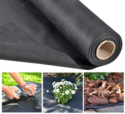 Produktbild von Gartenvlies Unkrautschutz Unkrautvlies Mulchvlies schwarz