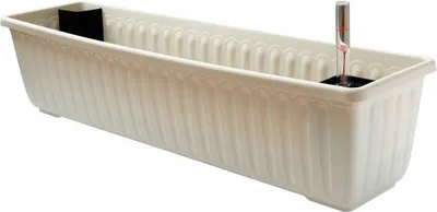 Produktbild von Plastia | Pflanzkübel Siesta Lux - 13L - Beige - Selbstbewässernd - Wetterfest Und Praktisch