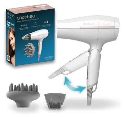 Produktbild von Cecotec IoniCare Power&Go Heaven, Weiß, Einfarbig, Hängeschlaufe, 2000 W, 1 Stück(e)