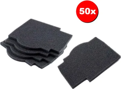 Produktbild von 50x Trade-Shop Luftfilter / Staubfilter 191 x 166 mm kompatibel mit Lunos Silvento ersetzt 39721, 039721, 2/FSI-R / Lüfter, Ventilator, Klemmlüfter