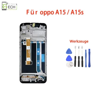 Produktbild von Für Oppo A15 A15s CPH2185 LCD Display mit Rahmen Bildschirm Touchscreen