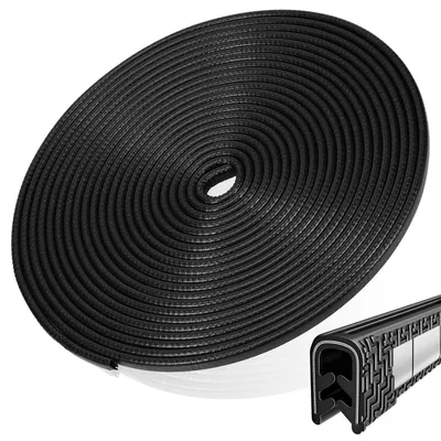 Produktbild von Kantenschutz Gummi U-Form 5M für Bleche 1-2mm Schwarz